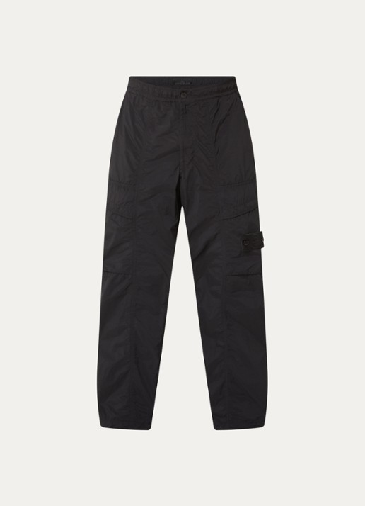 Stone Island S00F6 loose fit cargobroek met steekzakken - voorkant 5 zwart
