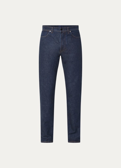Stone Island S00J7 slim fit jeans met donkere wassing
