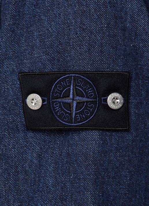 Stone Island S00J7 Spijkerjas met borstzak - detail 3 indigo