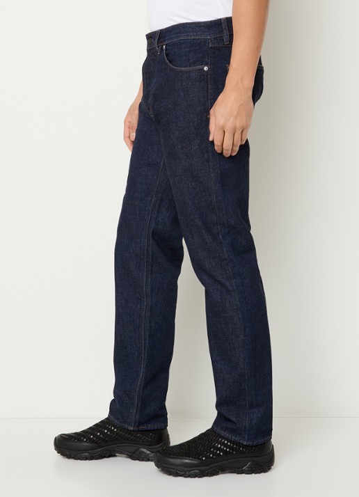 Stone Island S00J7 straight leg jeans met donkere wassing - detail 2 indigo