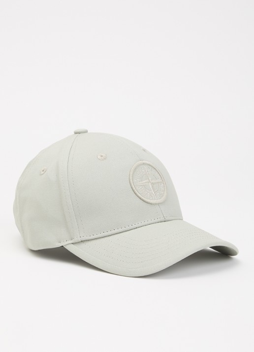 Stone Island S0248 pet met logoborduring - voorkant grijs