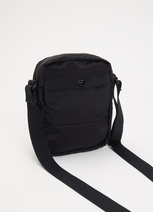 Stone Island S0251 crossbodytas met logo en verstelbare schouderriem - achterkant 4 zwart