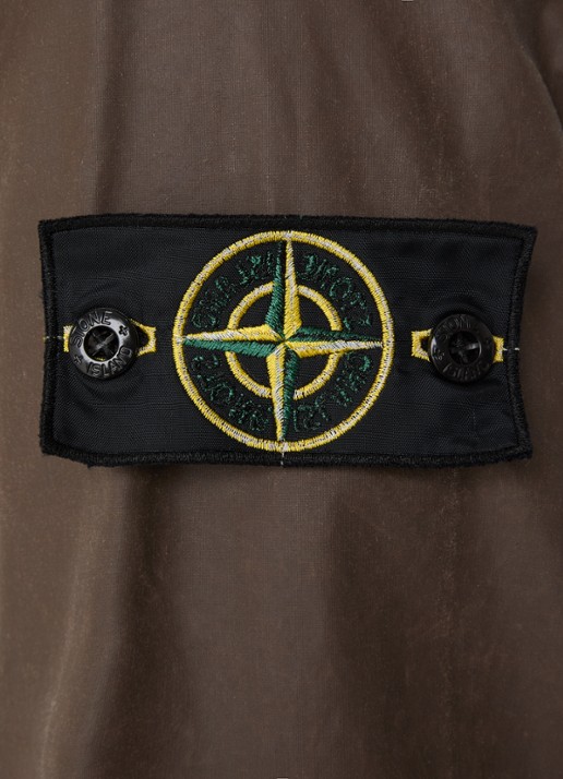 Stone Island S0290 Jack met klepzakken en logo - detail 6 donkerbruin