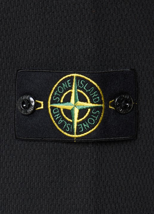 Stone Island S0297 sweater met logo - detail 5 zwart