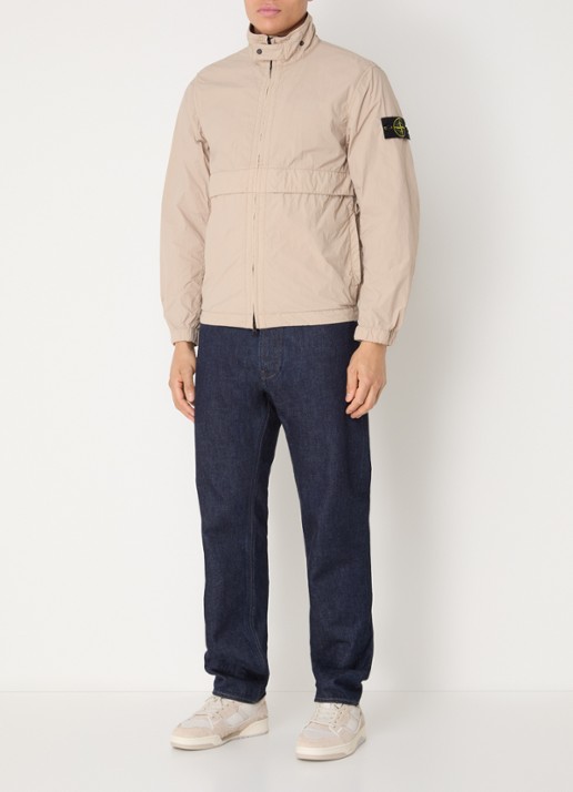 Stone Island S0345 Windjack met steekzakken - voorkant 2 beige