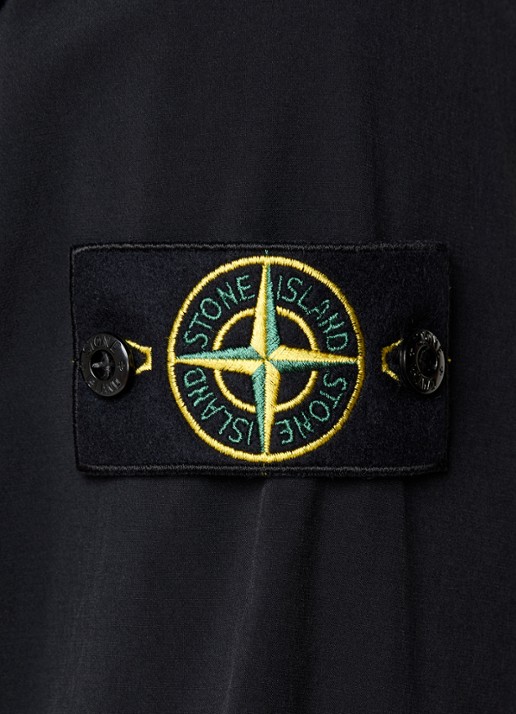 Stone Island S0375 jack met borstzak en logo - detail 3 zwart