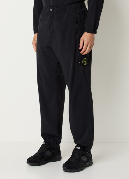 Stone Island S0375 straight fit cargobroek met steekzakken en logo