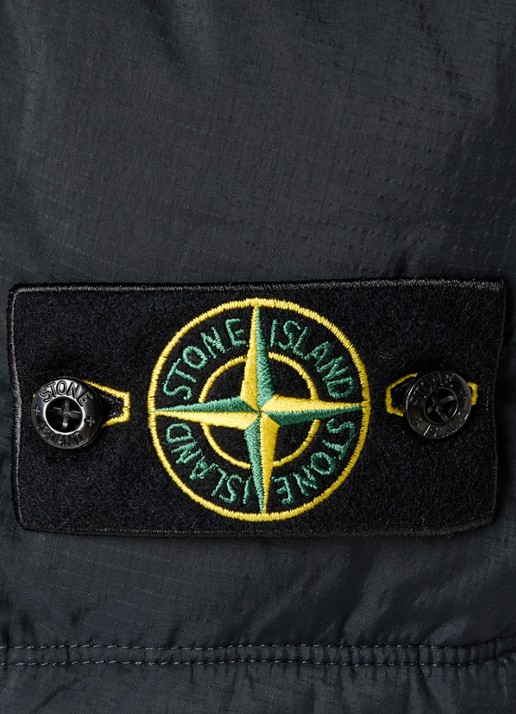 Stone Island S0483 gewatteerde bodywarmer met donsvulling - detail 5 zwart