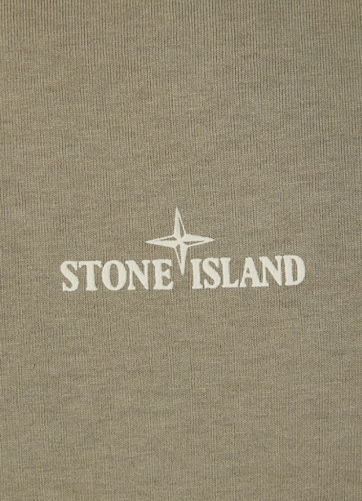 Stone Island S0535 longsleeve met logoprint - detail 2 lindegroen