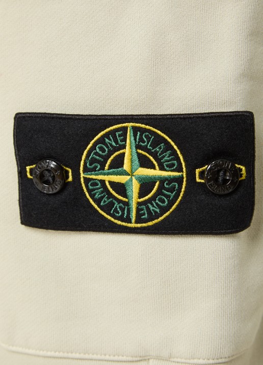 Stone Island S0535 longsleeve met logoprint - detail 3 lindegroen