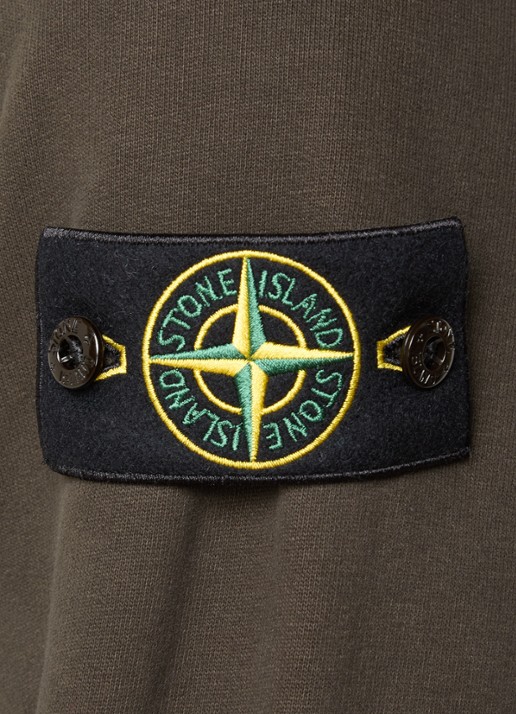 Stone Island S0A20 sweater met logo en borstzak - detail 2 bruin