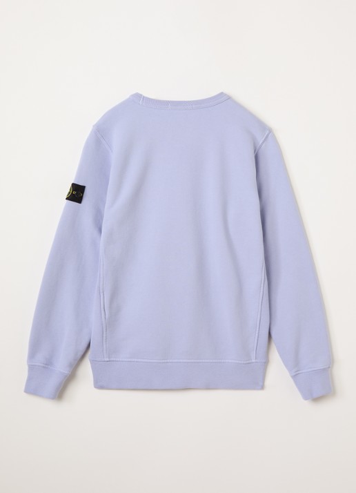 Stone Island S0A20 sweater met logo - voorkant 2 lila