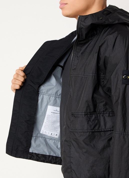 Stone Island S0A21 Jack met capuchon en klepzakken - detail 6 zwart