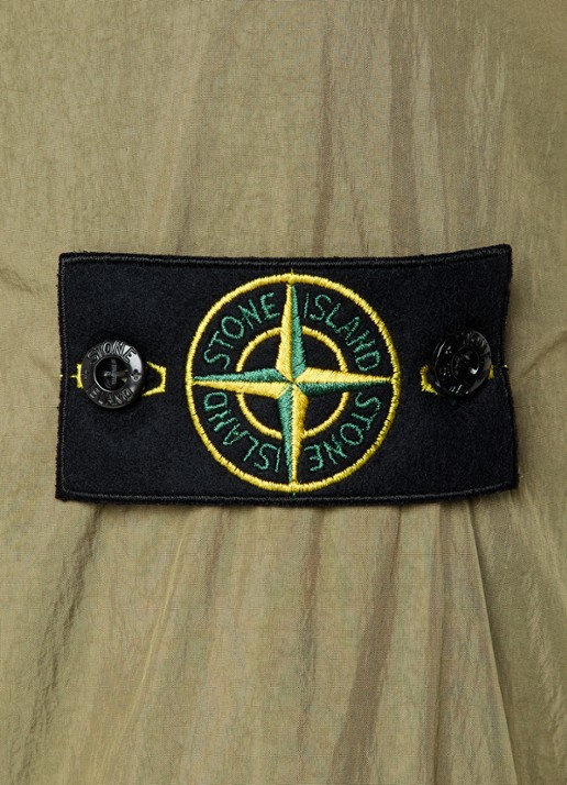 Stone Island S0A23 bomberjack met opstaande kraag - detail 3 mosgroen