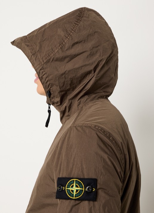 Stone Island S0A23 Jack met capuchon en logo - detail 5 beige