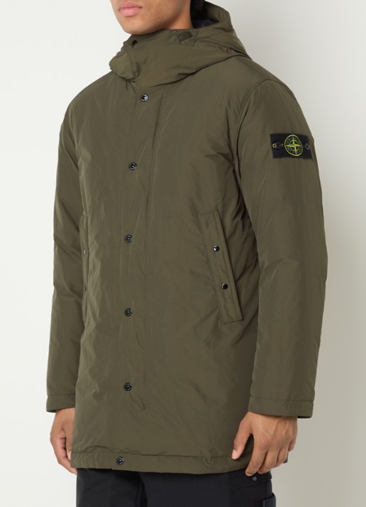 Stone Island S0A26 gewatteerd jack met capuchon