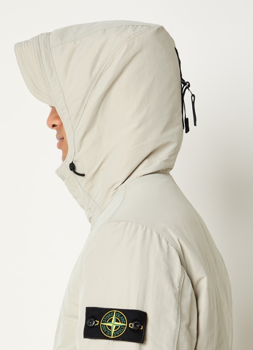 Stone Island S0A26 gewatteerde parka met capuchon en steekzakken - detail 5 zand