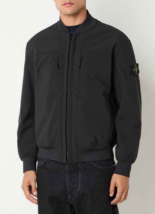 Stone Island S0B22 jack met logo en steekzakken