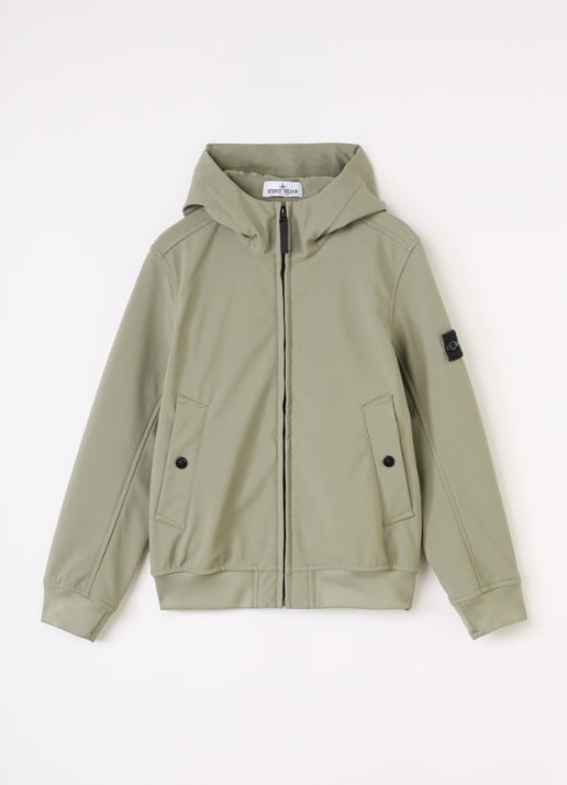 Stone Island S0B22 softshell jack met logo