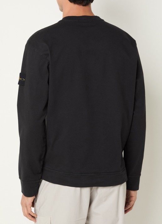 Stone Island S0B50 Longsleeve met logo - achterkant zwart