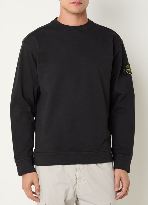 Stone Island S0B50 Longsleeve met logo - detail 4 zwart