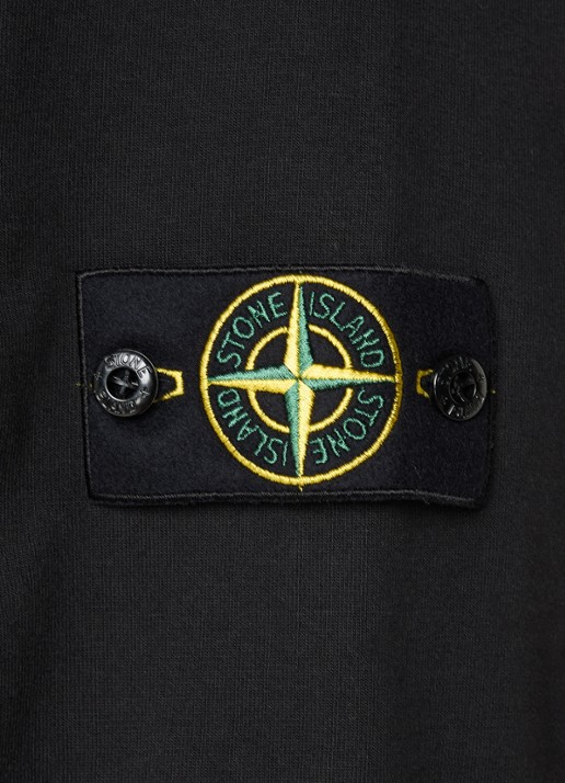 Stone Island S0B50 Longsleeve met logo - detail 5 zwart