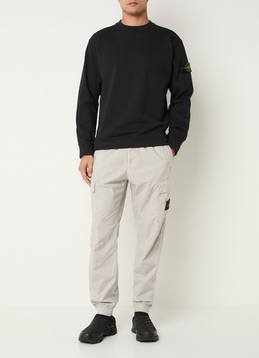 Stone Island S0B50 Longsleeve met logo - voorkant 3 zwart