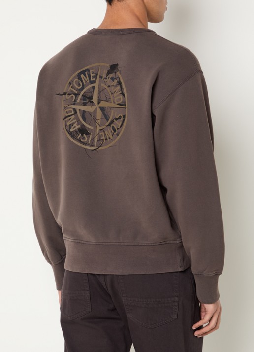 Stone Island S0E20 sweater met logoprint