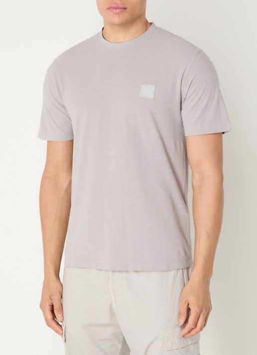 Stone Island S0F11 T-shirt met logoborduring