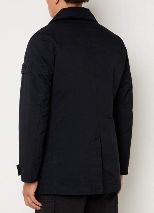 Stone Island S0F27 jack met steekzakken - achterkant 6 zwart
