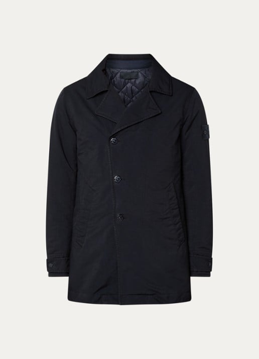 Stone Island S0F27 jack met steekzakken - voorkant zwart