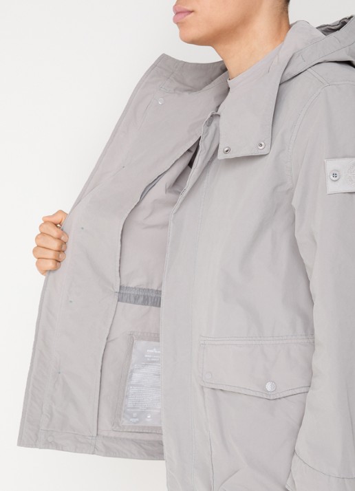 Stone Island S0F33 Jack met capuchon en logo - detail 4 grijs