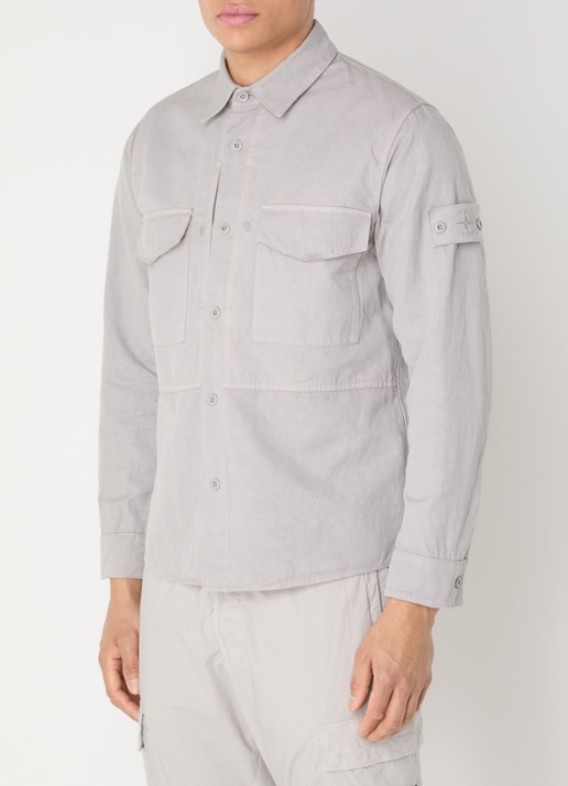 Stone Island S0F36 overshirt met borstzakken en logo