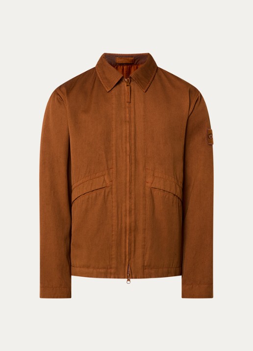 Stone Island S0F50 jack in scheerwolblend met logo