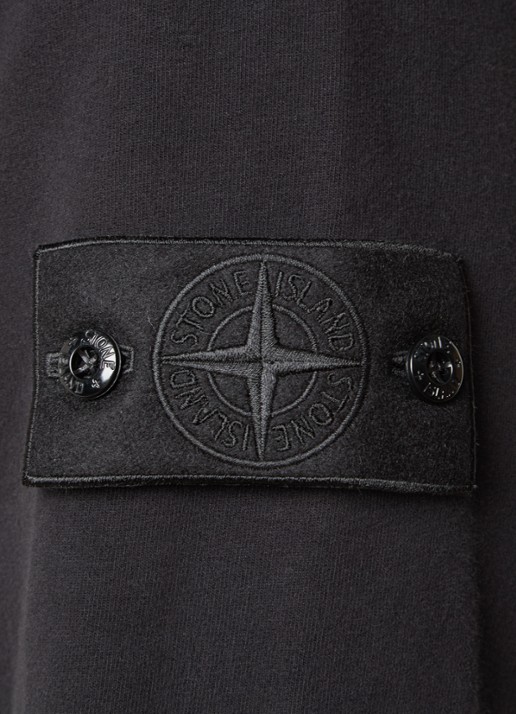 Stone Island S0F53 sweater met logo - detail 2 zwart