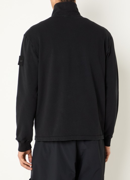 Stone Island S0F53 sweatvest met logo - achterkant 3 zwart