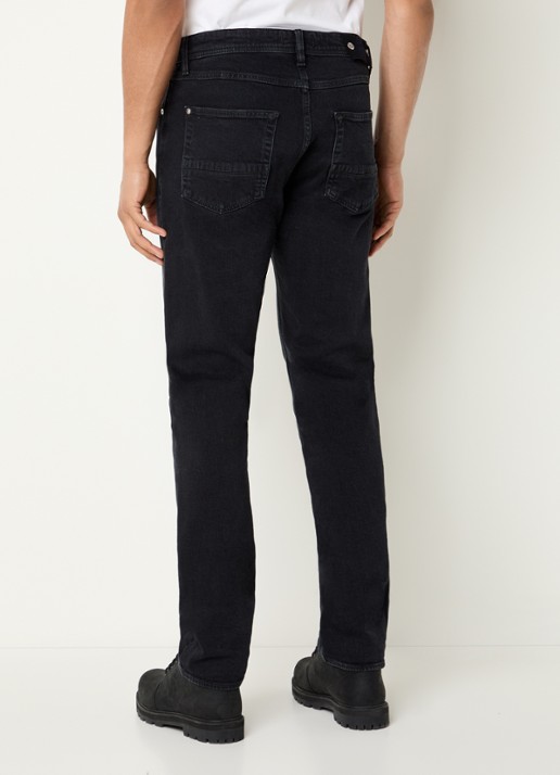 Stone Island S0J11 slim fit jeans met steekzakken - achterkant 4 zwart