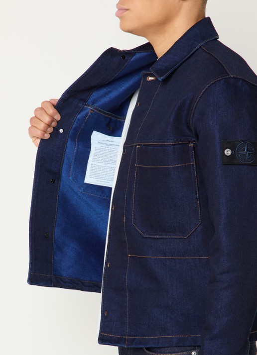 Stone Island S0J17 spijkerjas met borstzakken - detail 3 indigo