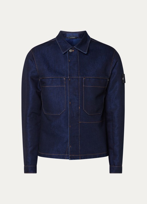 Stone Island S0J17 spijkerjas met borstzakken - voorkant 5 indigo