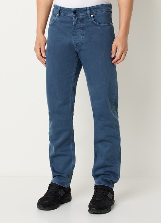 Stone Island S0J18 Tapered fit jeans met donkere wassing
