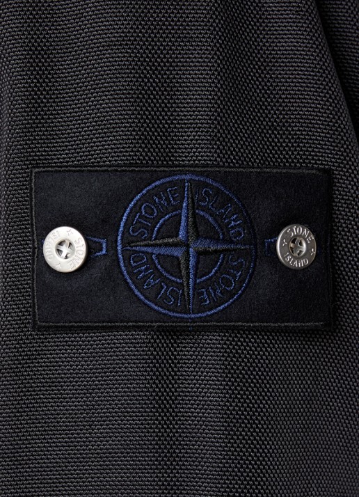 Stone Island S0J20 Jack met opgestikte zakken en met logo - detail 2 donkerblauw