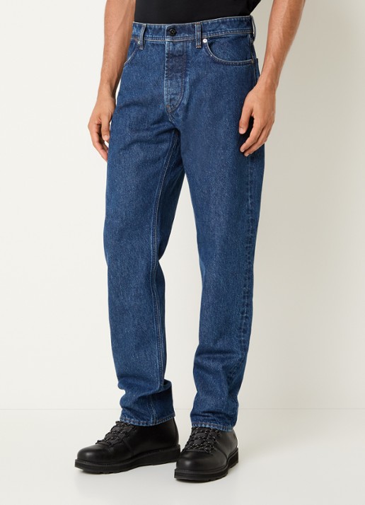 Stone Island S0J34 straight fit jeans met medium wassing