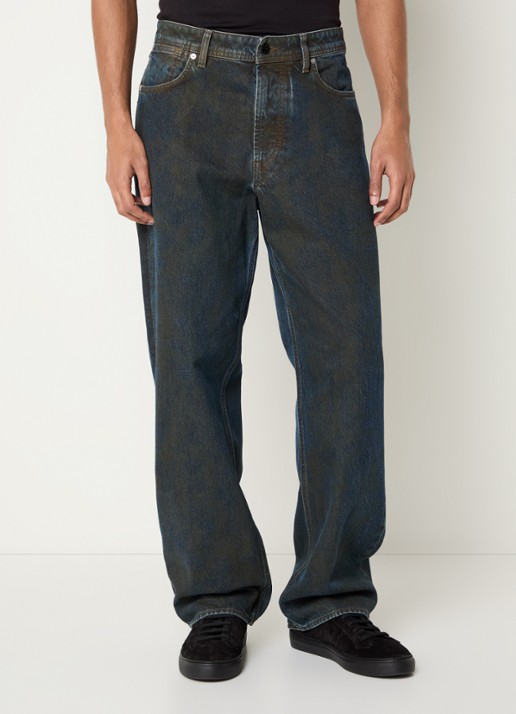 Stone Island S0J40 straight leg jeans met gekleurde wassing