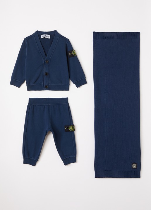 Stone Island Set van vest met joggingbroek en sjaal 3-delig