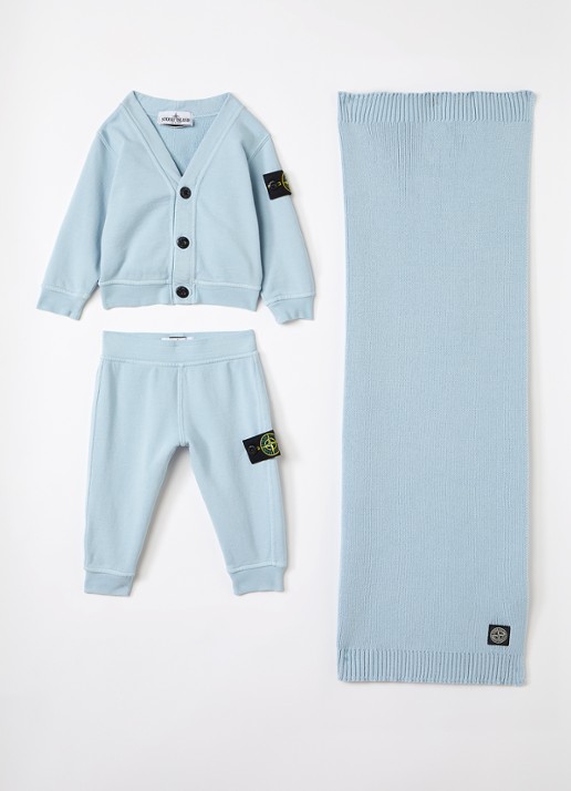 Stone Island Set van vest met joggingbroek en sjaal 3-delig
