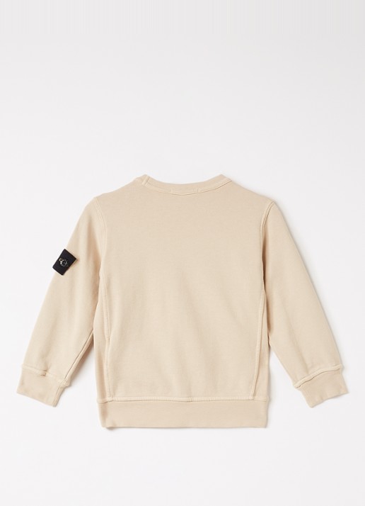 Stone Island SO062 Felpa sweater met logo - voorkant 3 beige