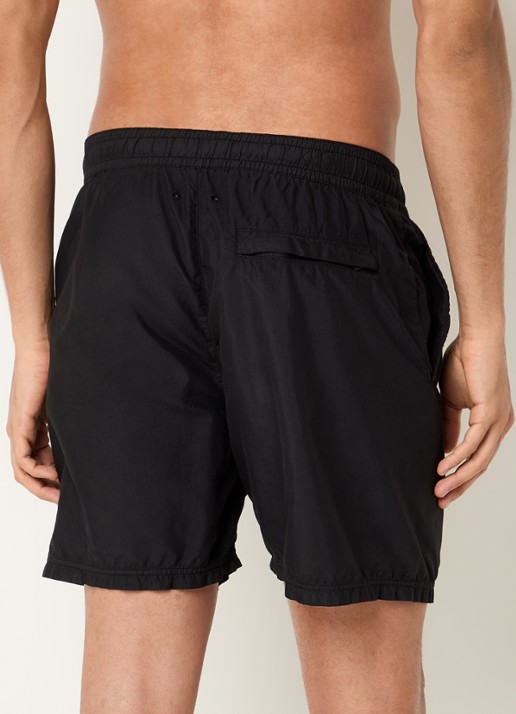 Stone Island Zwemshorts met logo en steekzakken - achterkant zwart