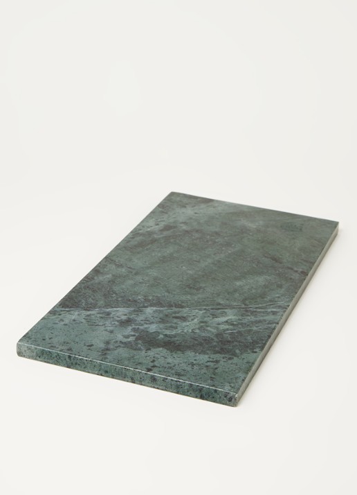 Stoned Bruce M snij-/serveerplank van marmer 20 x 40 cm - voorkant 3 groen