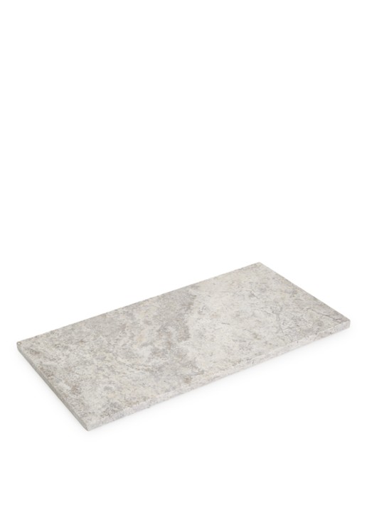 Stoned Marmer serveerplank M 20 x 40 cm - voorkant grijs