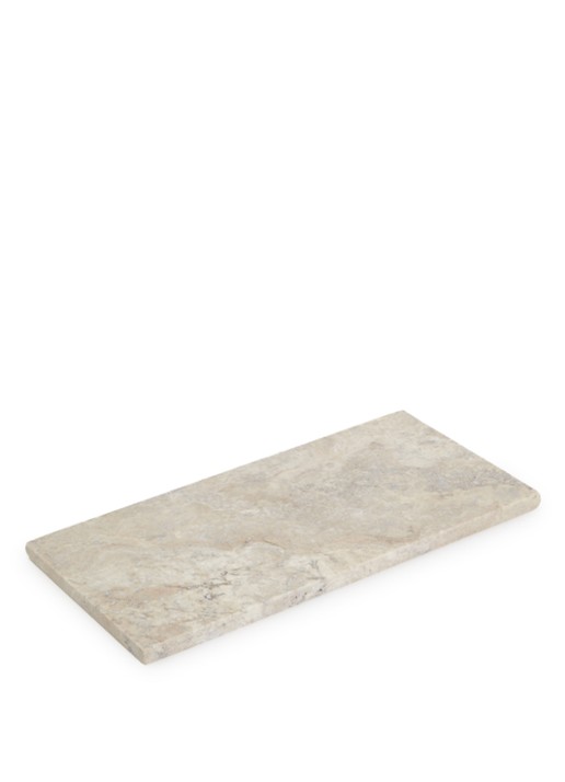 Stoned Marmer serveerplank S 15 x 30 cm - voorkant grijs